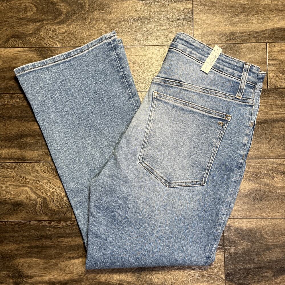 Madewell Mid Rise Kick Out Bootcut Jeans Women's 31 Medium Wash Denim NWT